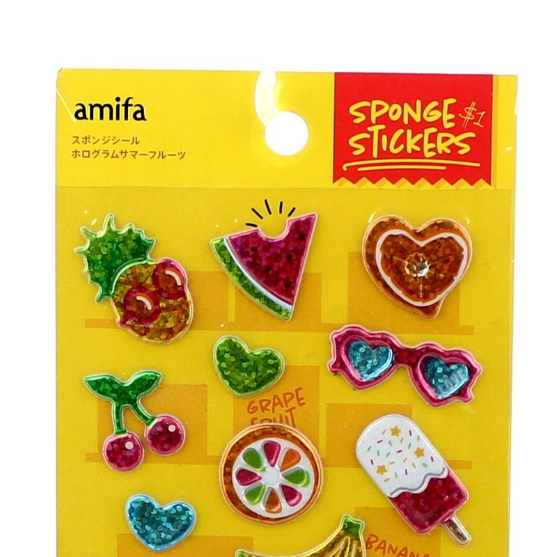 Stickers (PVC/Sponge/Fruit/Holographic/9x16.7cm)