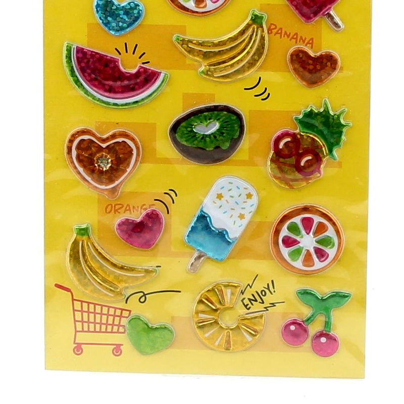 Stickers (PVC/Sponge/Fruit/Holographic/9x16.7cm)