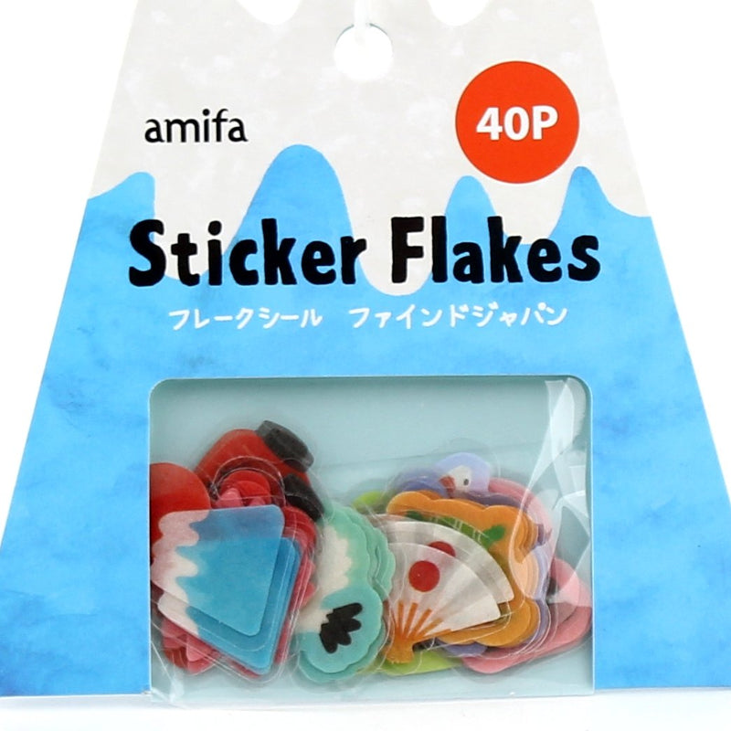 Sticker Flakes (Paper/Mt. Fuji/4.5x5.8cm (40pcs))