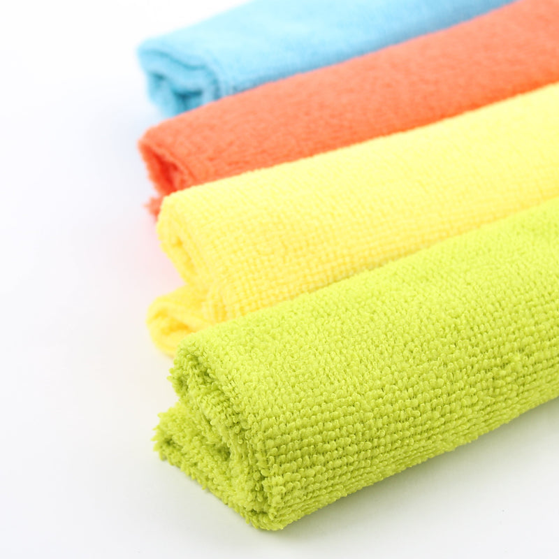 Cleaning Cloths (Microfibre/30x30cm (4pcs)/SMCol(s): Green,Yellow,Red,Blue)