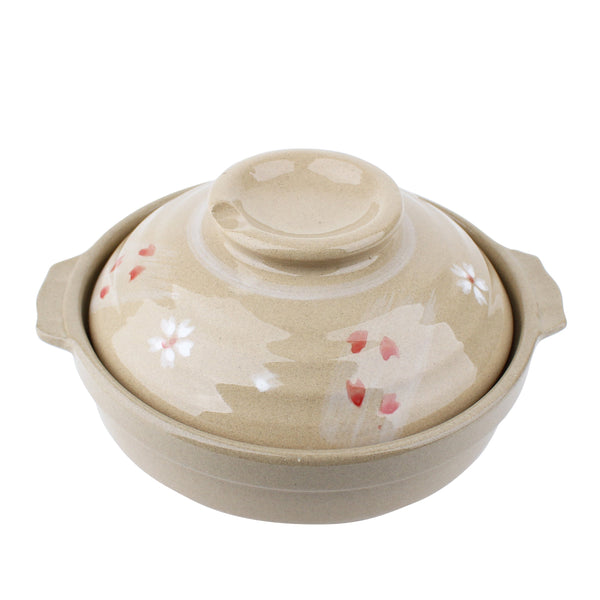 Ceramic Cherry Blossom Earthenware Pot (19cm)