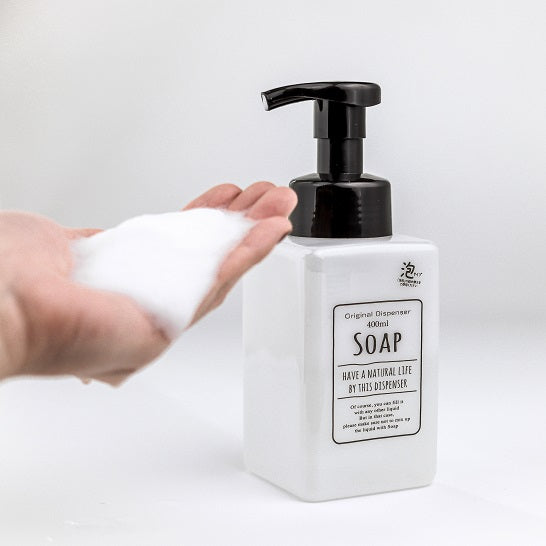 Soap Bottle (Foaming / Typography / CL / 6.5x6.5x16cm)