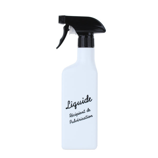 Spray Bottle (PE/PP/Words/420mL/4.3x25.1x6.7cm/SMCol(s): White,Black)