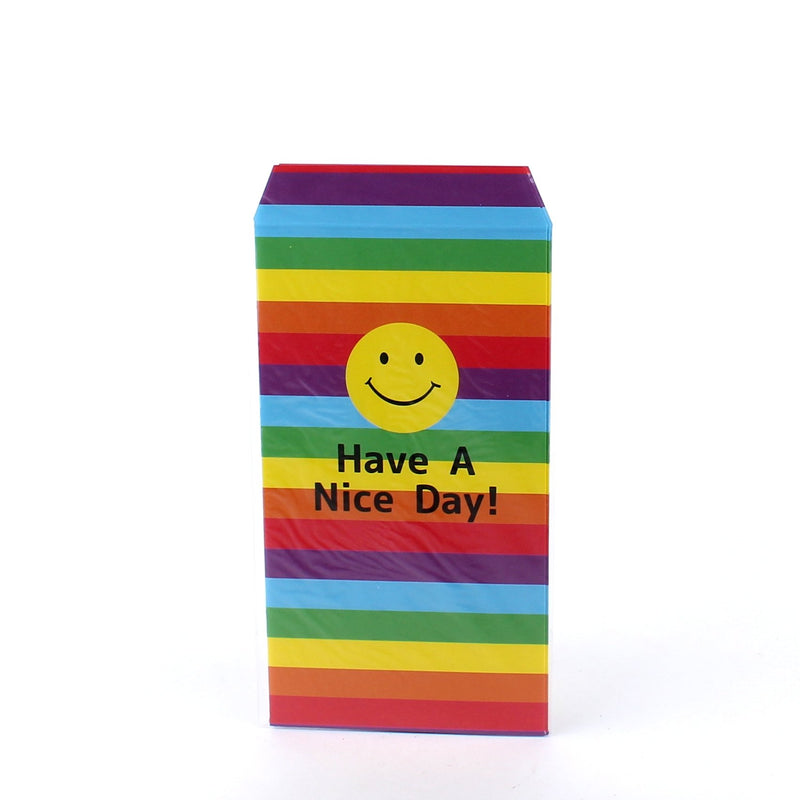 Rainbow Smile Japanese Tip Envelope (Paper/Smiley Face/Rainbow/L/9.3x17.3cm (3pcs))