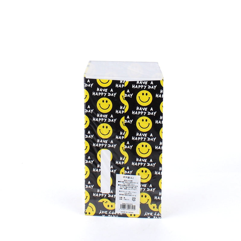 Smile Black Japanese Tip Envelope (L, 3pcs)