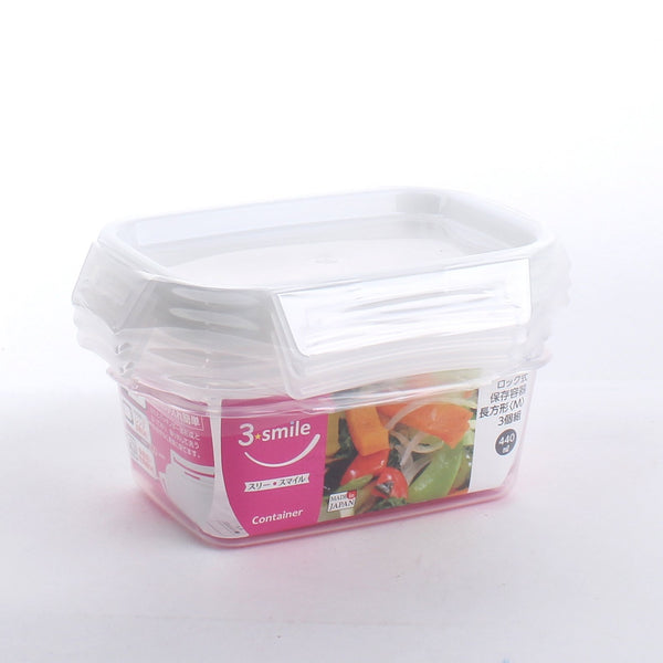 Rectangular Containers (M, 3pcs)