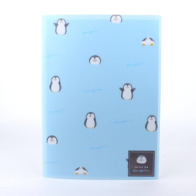Penguin Pattern 6-Pocket Hardcover Folder
