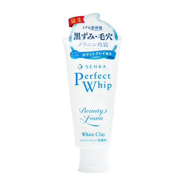 Face Wash (Foaming/Clear Floral/120 g/Senka/Perfect Whip White Clay/SMCol(s): White)