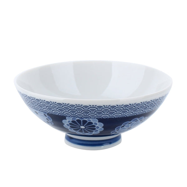 Chrysanthemum, Waves Porcelain Bowl