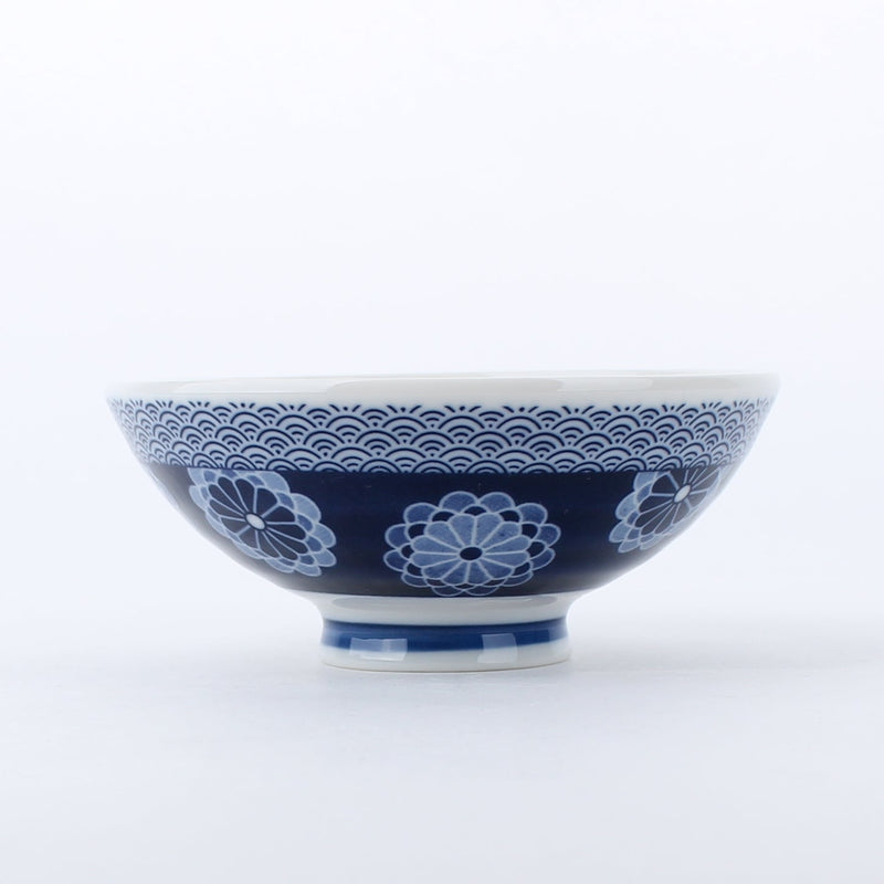Chrysanthemum, Waves Porcelain Bowl