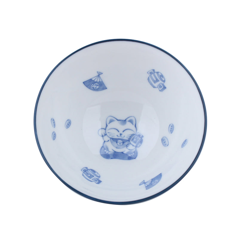 Beckoning Cat Bowl (d.12.5cm)