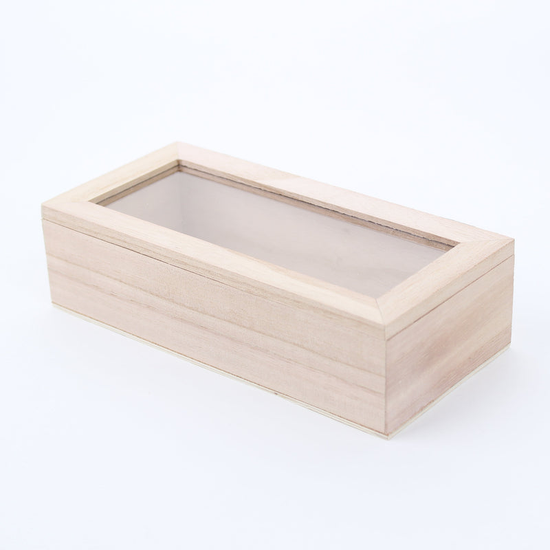 Rectangule Wooden Long Storage Case  For Collections