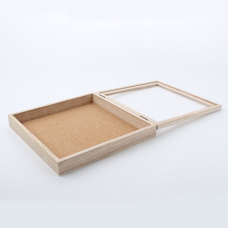 Wooded Shallow Storage Case For Collections