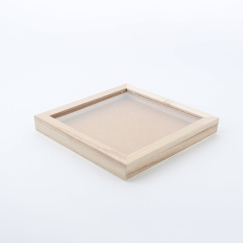 Wooded Shallow Storage Case For Collections