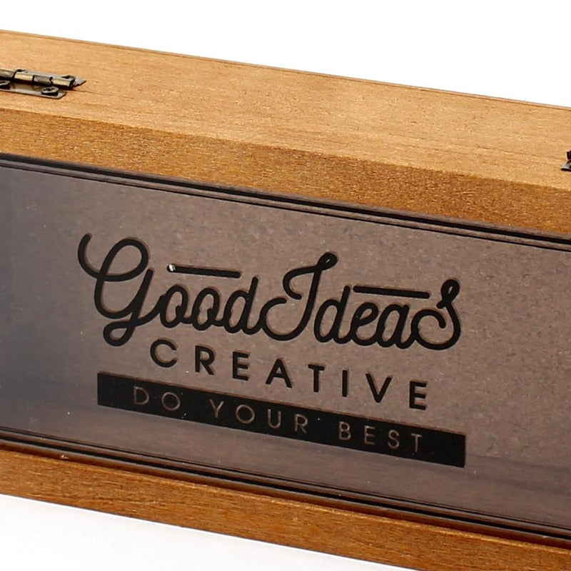 Storage Box (Wood/For Collection/Typography/Rectangular/9.5x19x5cm)