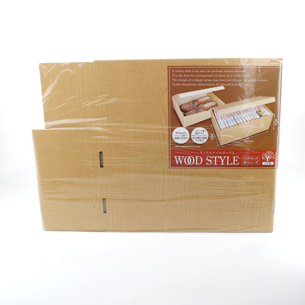 Storage Box - Paper (Paper/Book*Shoes/Woodgrain/BN/31.5x20)