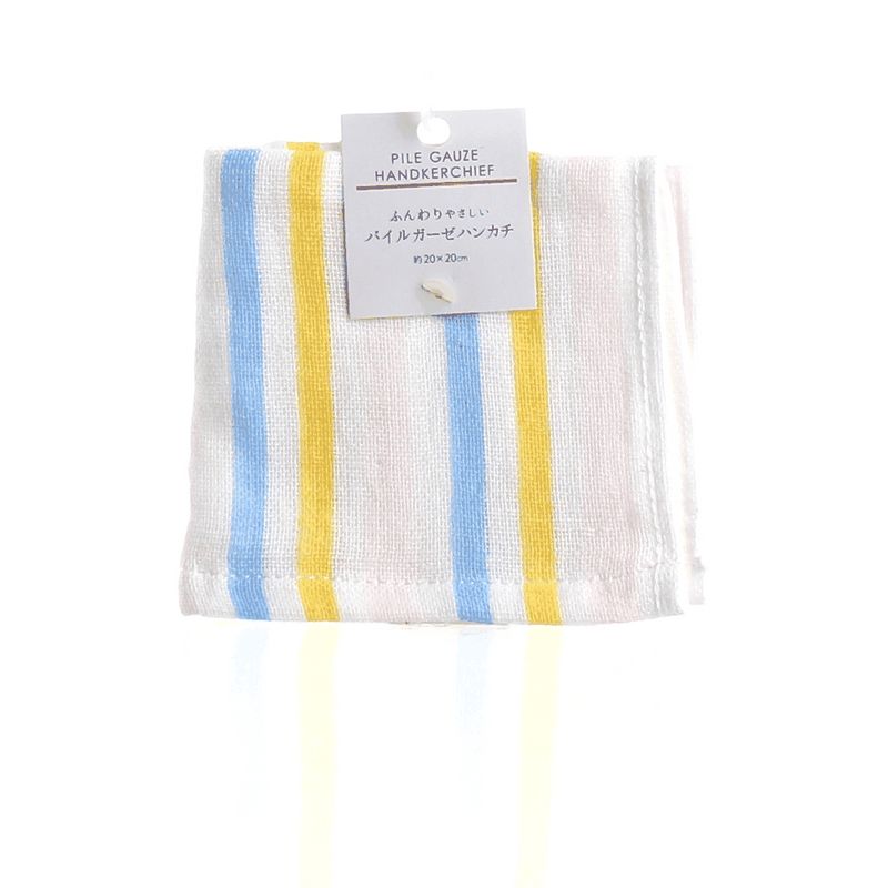 Handkerchief (Gauze/Stripes/Colourful/20x20cm)