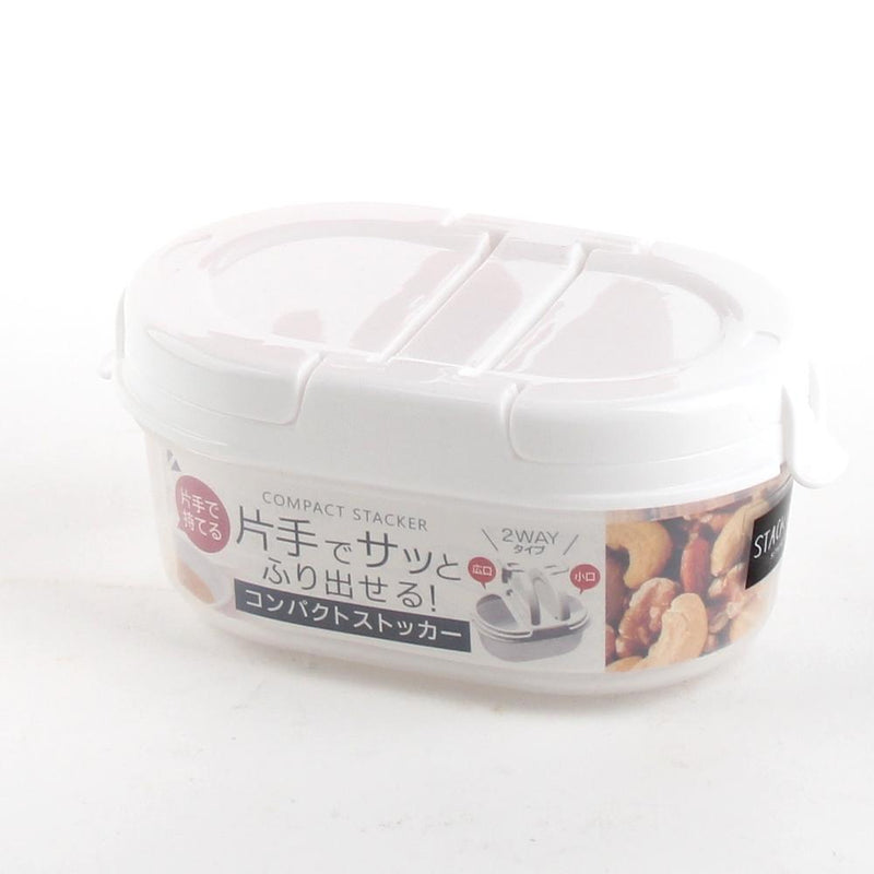 Plastic Container - 170mL (PP/Stackable/Oval/WT/CL/170mL)