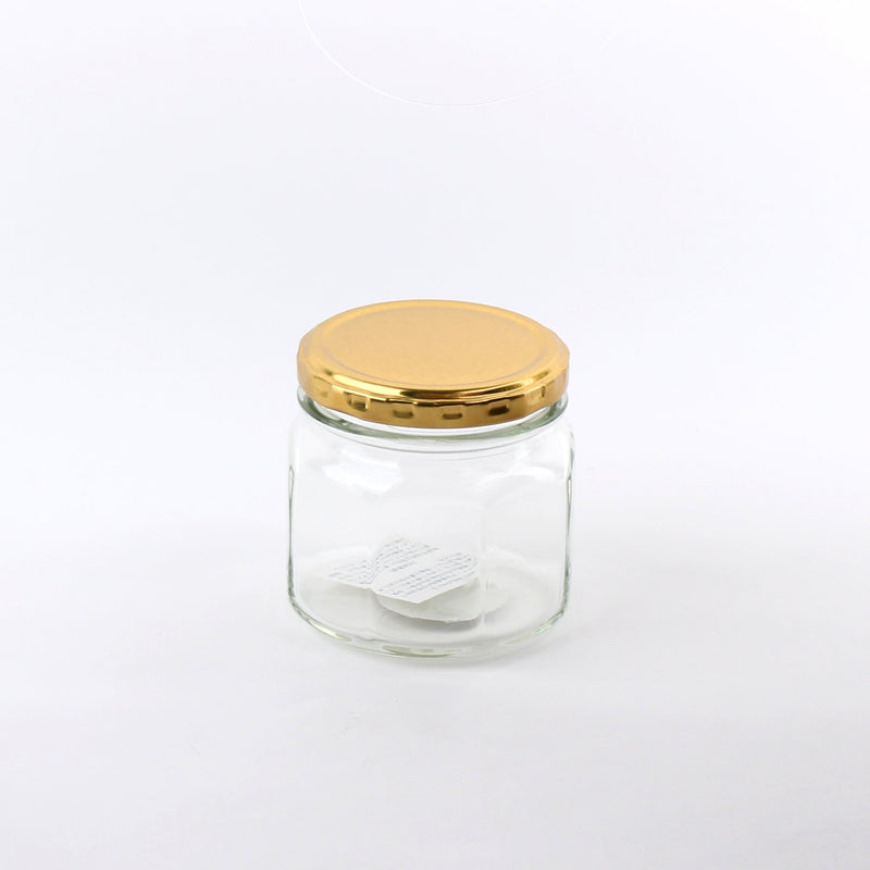 Container (Glass/w/Twist Cap/Octagon/SL*GD/7.8x7.8x7.85cm / 255mL)