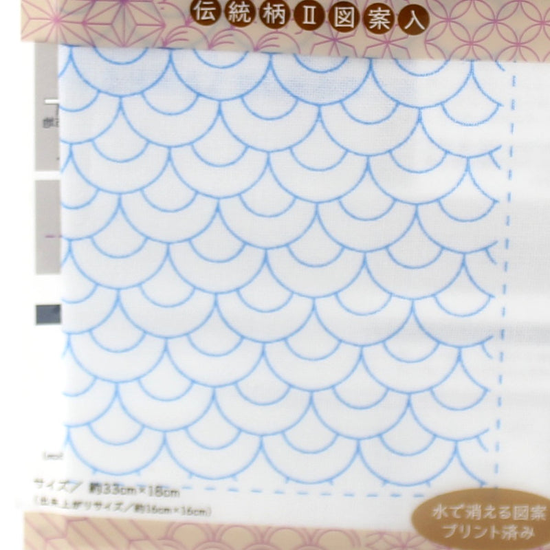 Embroidery Cloth (Sashiko Stitching/Traditional Pattern/18x33cm)