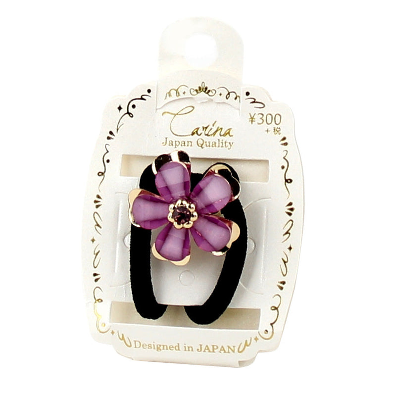 Hair Tie with Rhinestone Flower