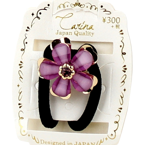 Hair Tie with Rhinestone Flower