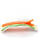 Polka Dots & Checkered Hair Clips (Orange & Green, 4pcs)