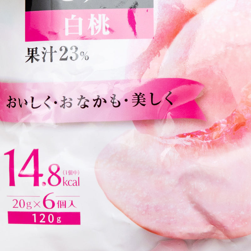 Konnyaku Jelly (White Peach/In Pouch/120 g (6pcs)/Orihiro/Konjac Jelly/SMCol(s): Pink)