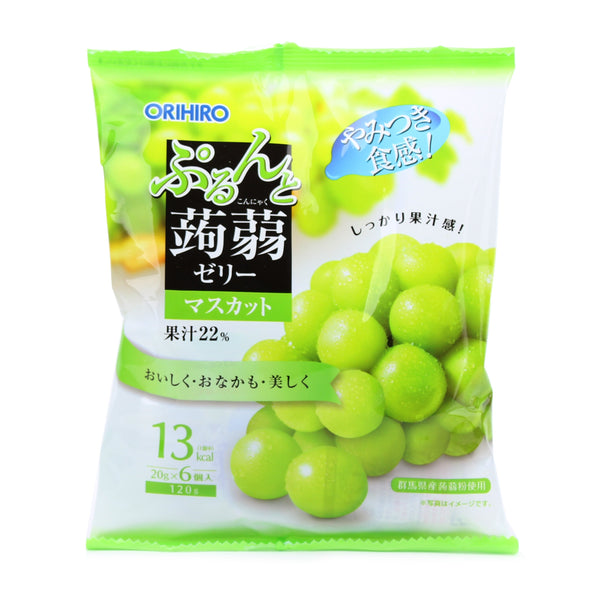Konnyaku Jelly (Muscat Grape/In Mini Pouch/120 g (6pcs)/Orihiro/Konnyaku Jelly)