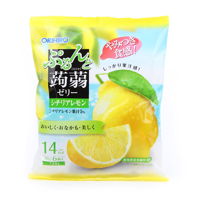 Konnyaku Jelly (Sicilian Lemon/In Mini Pouch/120 g (6pcs)/Orihiro/Konnyaku Jelly)