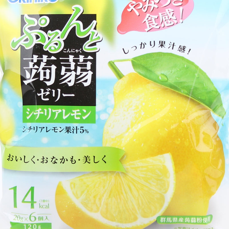 Konnyaku Jelly (Sicilian Lemon/In Mini Pouch/120 g (6pcs)/Orihiro/Konnyaku Jelly)