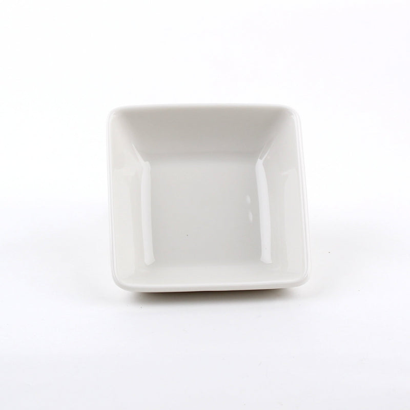 Bowl (Shallow/Square/WT/8.5x2.5cm)