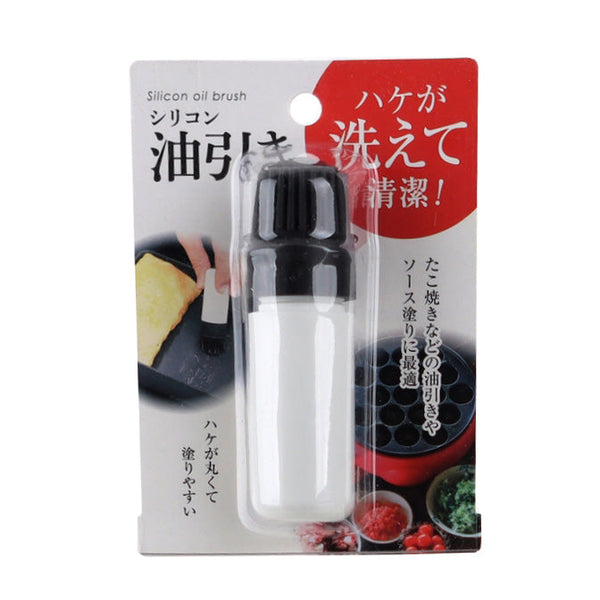 Oiling Brush (Silicone/Takoyaki/White/9x2.9cm)