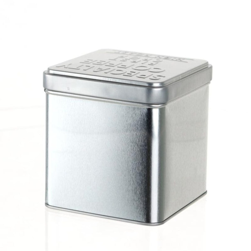 Tin Canister (Steel/Coffee Beans/Square/SL/10x10x10.5cm / 740mL)