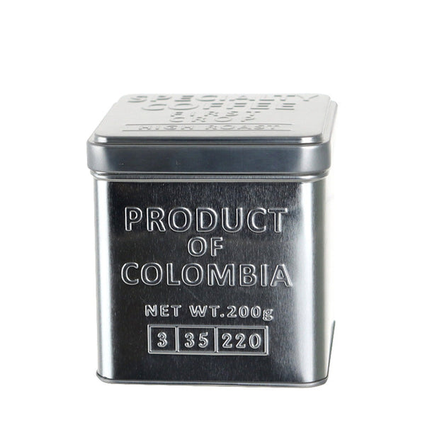 Steel Square Coffee Beans Tin Canister (740mL)