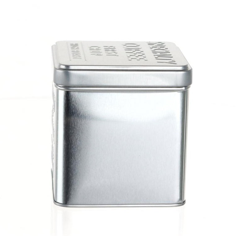 Tin Canister (Steel/Coffee Beans/Square/SL/10x10x10.5cm / 740mL)