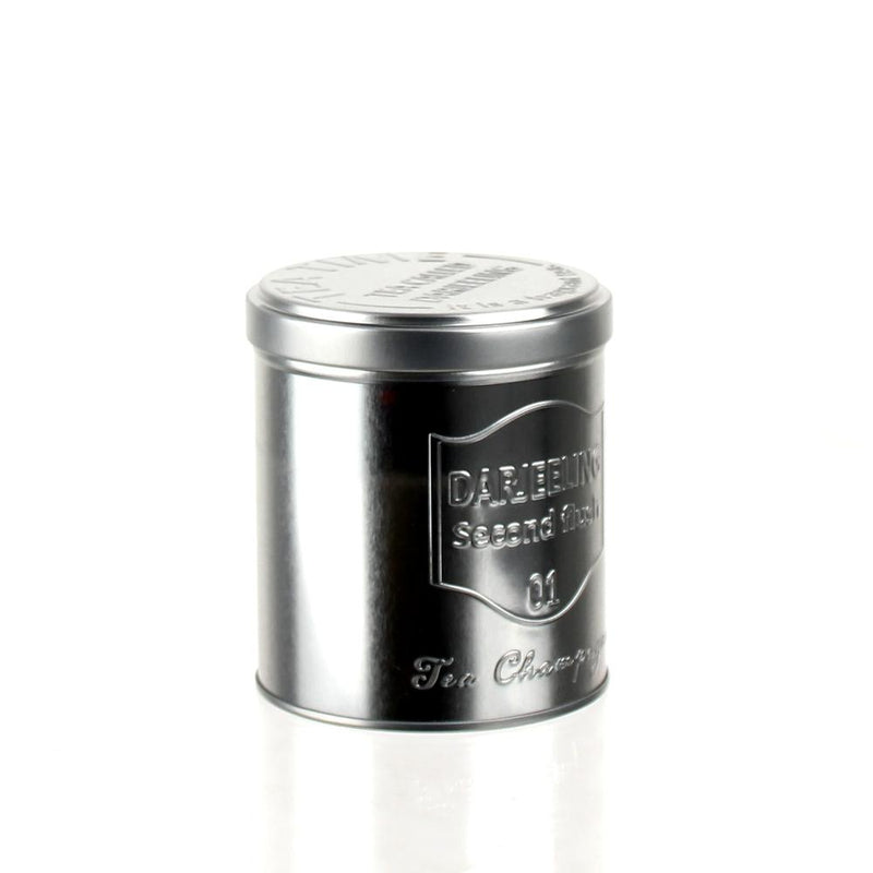 Tin Canister (Steel/Tea/Round/SL/Diameter 9.3x10cm / 500mL)