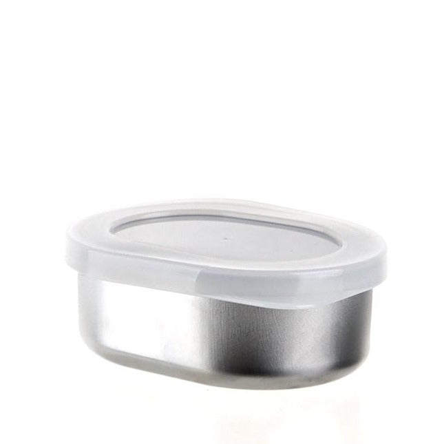 Food Container (With Lid/Oval/6.9x9.4cm / 160mL)