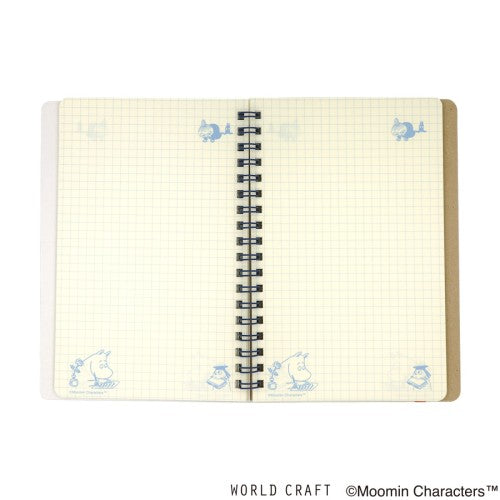 World Craft Moomin Graph Ruled Notebook with Band