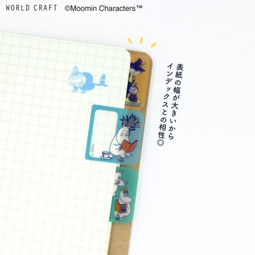 World Craft Moomin Graph Ruled Notebook with Band