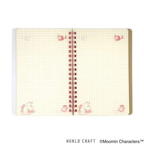 World Craft Moomin Graph Ruled Notebook with Band