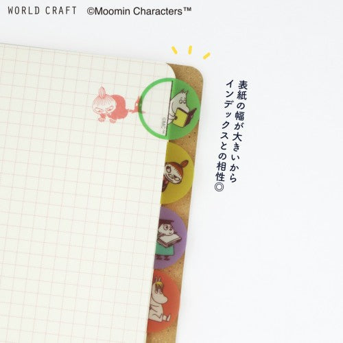 World Craft Moomin Graph Ruled Notebook with Band