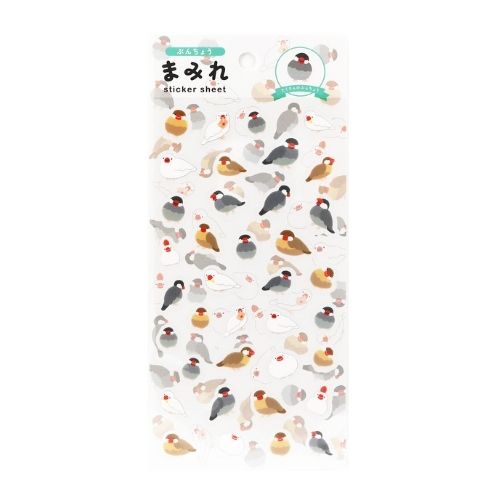 Stickers (PET/Java Sparrow/World Craft/Mamire/SMCol(s): White,Gray,Brown,Red)