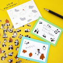 Stickers (PET/Rabbits/World Craft/Mamire/SMCol(s): Brown,Gray,Cream)