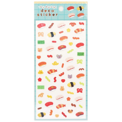 Stcikers (Holographic/Sushi/Sheet: 20x9cm/World Craft/SMCol(s): Multicolour)