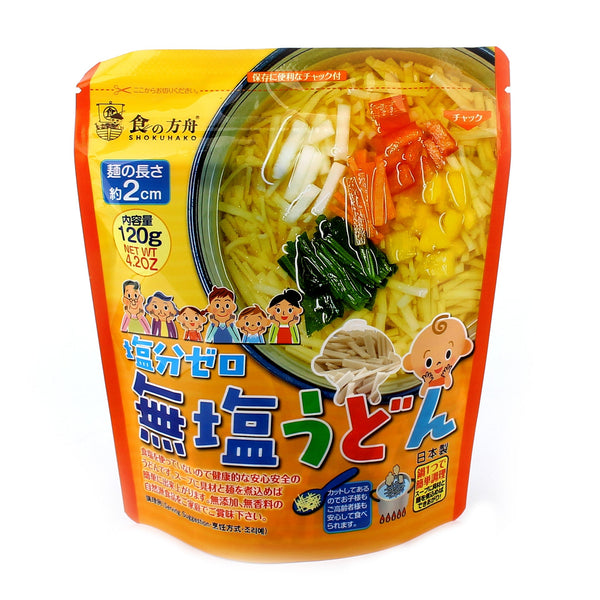 Shokuno Hakobune No Salt Pre-Cut 2cm Udon Noodles (120 g)
