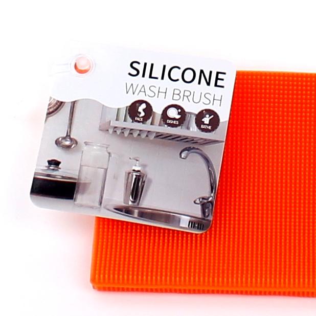 Orange Silicone Square Brush