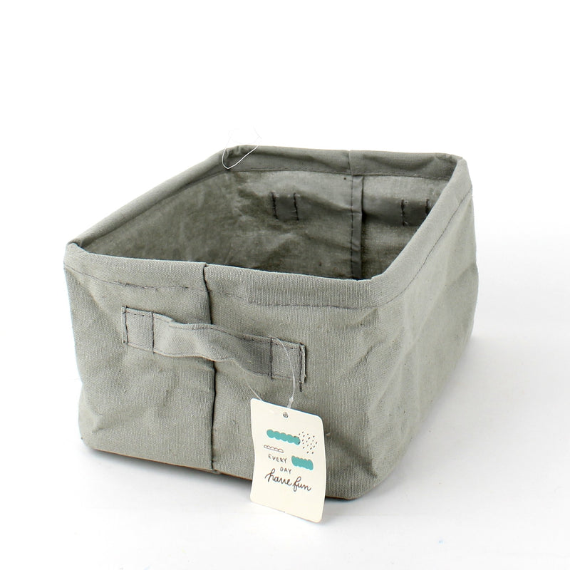 Multipurpose Foldable Canvas Storage Box (Rectangular, 18x25x13cm)