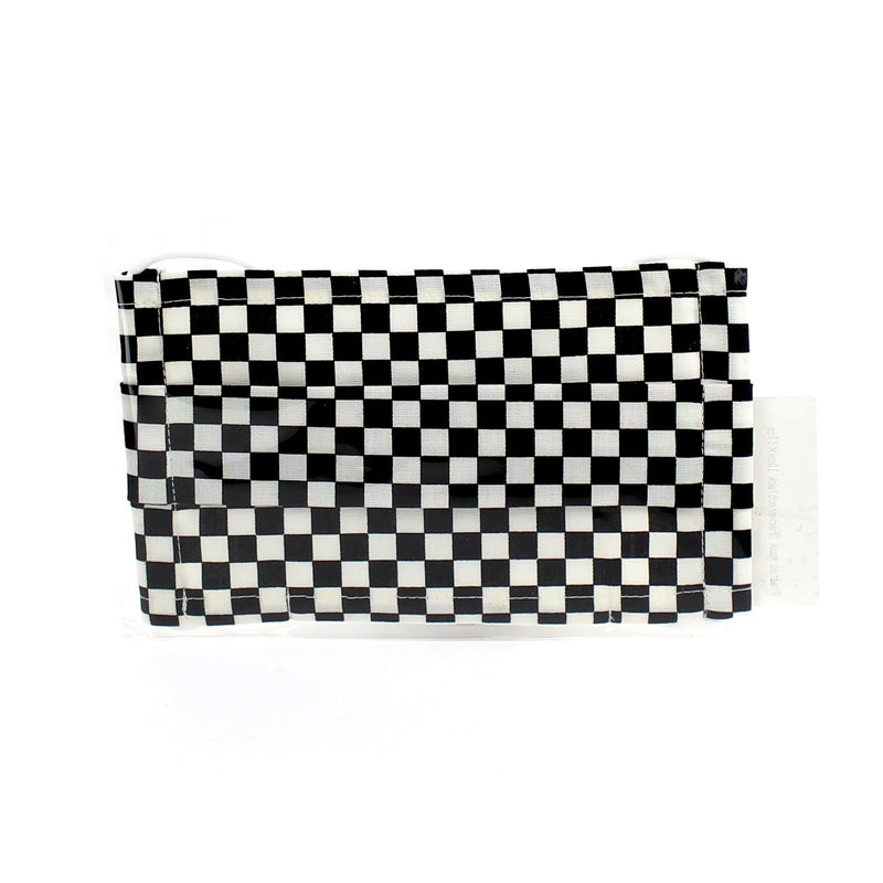Mask (With Filter Pocket/Pleated/Checkered/L/Namioto/17x10cm)