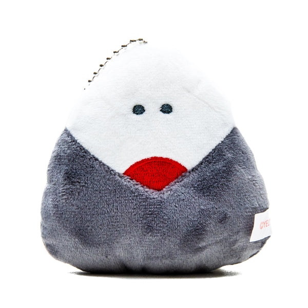 Plushie (Key Chain/Cute Eyes Bento Box: Ume Plum Onigiri/Palm Size/3x9x9cm/Yell/SMCol(s): Grey,White)